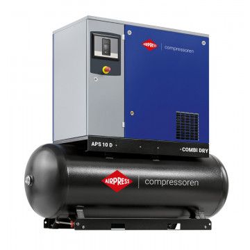 Skruekompressor APS 10D Combi Dry G3 13 bar 10 hk / 7,5 kW 884 l/min 500 l