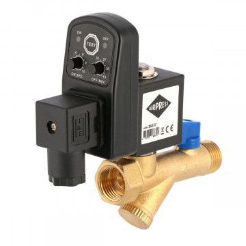 Automatisk kondensvandafløb timer snavssfilter 1/2"