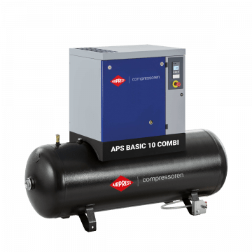 Skruekompressor APS 10 Basic Combi 10 bar 10 hk/7,5 kW 996 l/min 500 l