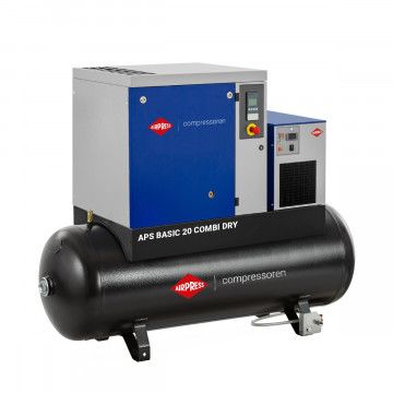 Skruekompressor APS 20 Basic Combi Tør 13 bar 20 hk/15 kW 1332 l/min 500 l