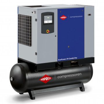Skruekompressor EcoPower 30D Combi Dry 10 bar 30 HK/22 kW 3294 l/min 500 l