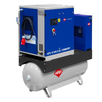 Skruekompressor APS 10 IVR Combi Dry X G3 10 bar 10 HK/7,5 kW 328-1081 l/min 270 l