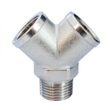 Y kobling 1/2" han og 2x hun