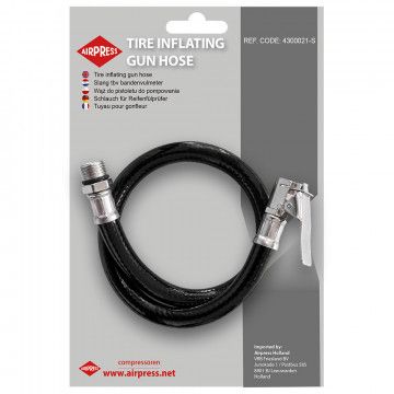 Slange 44 cm og vedhæftning 1/4" til 4300021