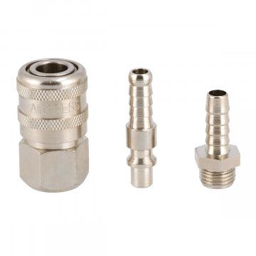 Luftslangehale 8 mm 1/4" Hurtigkobling 1/4" type Orion og Plugin-nippler 8 mm type Orion