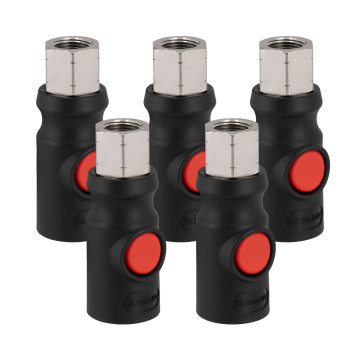 Sikkerhedskobling 3/8" hun 5 stk.