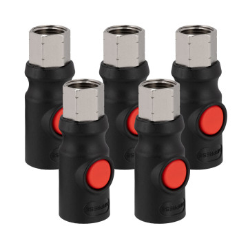 Sikkerhedsforbindelse 1/2" hun 5 stk.