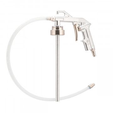 Anti-thump sprøjte med fleksibel tud