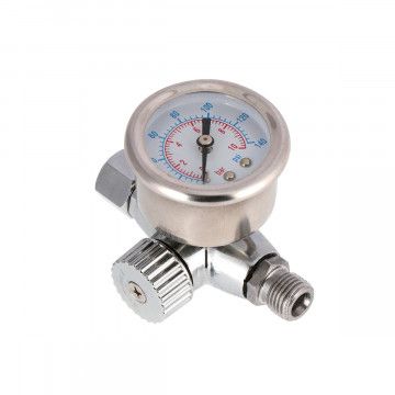 Reducer med trykmåler til spraypistoler 0-10 bar I05