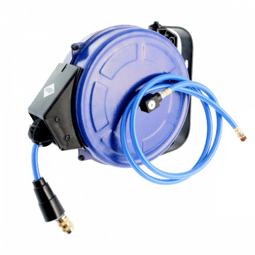 Luftslangevogn vægmontering 15 bar 8 m 1/4" 12 x 8 mm PU