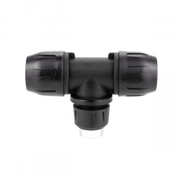 Tee reducerende kobling 20 x 1/2" x 20 mm hun